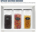 M MCIRCO 6 Piece 4L /135.2oz Cereal Container Set, Food Storage Containers - Image 6