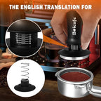22 PCS 51mm Espresso Accessories Kit, 51mm Spring Loaded Calibrated Espresso Coffee Tamper Set with Tamper Mat, WDT Tool, Latte Art Kit, Frothing Pitcher and Towel for Coffee Making (51mm) - Image 3