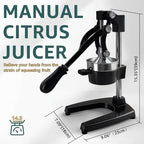 Manual Citrus Juicer, Cast Iron Lemon Squeezer for Orange Lime - Image 2