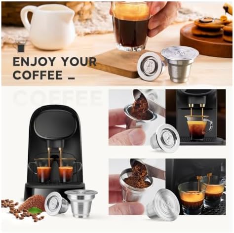 Refillable Reusable Capsule Compatible With LM8014 / 60 L'Or Barista Capsule Espresso Coffee Maker Stainless Steel Filter Pod(4PCS) - Image 6