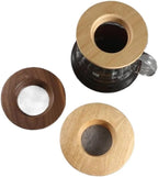 Coffee Filter Stand Durable Wood Compatible with Origami Coffee Filter Cup Holder Pour Over Filter Stand Cone Coffee Dripper Holder Home Use(Bamboo tray) - Image 2