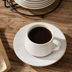 Stackable Cappuccino Cup Set of 6 [4oz]Activated-Glazed Ceramic Coffee Cup - Image 4