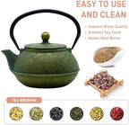 30.4oz Small Cast Iron Tea Kettle Teapot for Stovetop,Green Tea Pot - Image 7