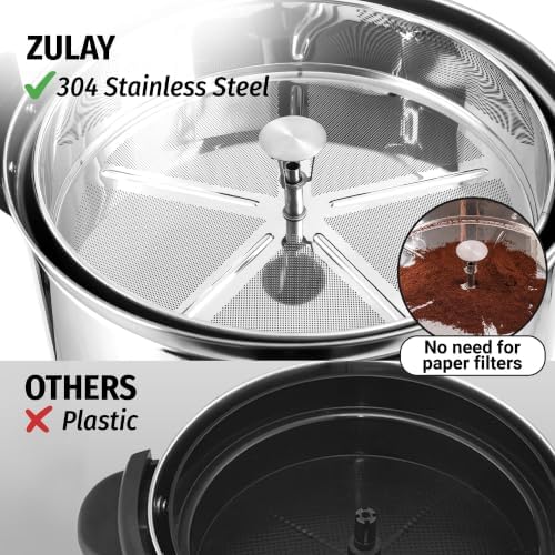 Zulay Commercial Coffee Maker, Coffee Urn 100 Cup, Large Coffee Percolator - 100 Cup Coffee Maker with Double-Wall Stainless Steel, Commercial Coffee Urn Quick Brew Tea Percolator for Events - Silver - Image 5