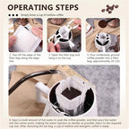 300 Pcs Hanging Ear Disposable Paper Drip Coffee Filter Bags - Image 5