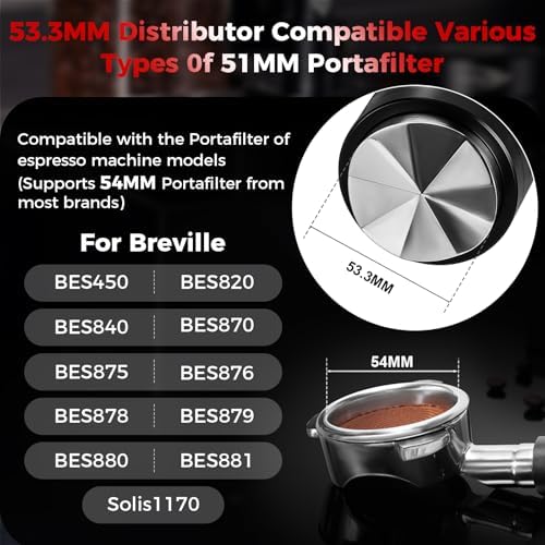 IKAPE 53.3MM V6 Imapct Espresso Tamper & Distributor & WDT Tool - Image 2