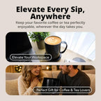 Brewbliss Temperature Control Smart Mug, 14 Oz, App-Controlled & Self-Heating Coffee Mug with 90 Min Battery Life, 1°F Precise Temperature Control Mug Warmer, Gift for Christmas & Birthdays - Black - Image 7