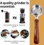 NEOUZA 58mm Three Ears Portafilter for Espresso Coffee Machine Compatible with EGF03 Breville Sage Barista Max,Double Spouts,Non-pressurized Basket,Basket Removal Tool - Image 7