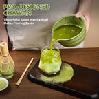 Matcha Set,Premium Complete Ceremonial Grade Set With Bamboo Whisk, Bowl Spout, Scoop, Sifter & Holder - Image 5