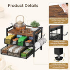 Giikin Tea Bag Organizer, Tea Organizers and Storage with 2 Drawers - Image 5