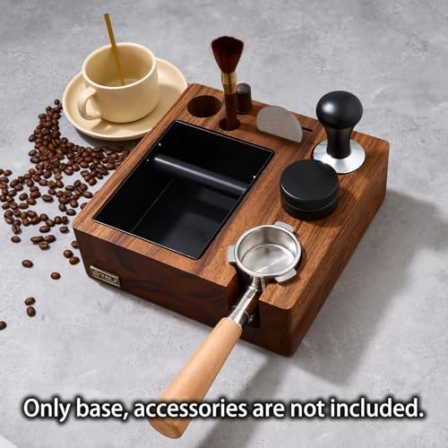 Espresso Knock Box, Tamping Station 54mm for Breville Machines | Barista Workstation with Tamper, Distributor, Normcore Counter Organizer, Portafilter Holder & Multi-Accessory Storage - Image 5