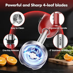 Immersion Blender Handheld 1200W, 20-Speed 5-in-1 Handheld Mixer - Image 4