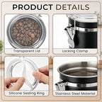 6 Pcs 32 Oz/ 950ml Stainless Steel Canisters for Kitchen - Image 3