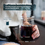 Airtight Cold Brew Iced Coffee Maker 1.0L with Double Wall Single Lip Insulated Glass Cup - Image 6