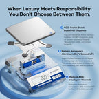Lab Scale 5000 X 0.01g High Precision Digital Scale Grams Scale with 500g Weight & RS232 Lab Analytical Balances Laboratory Scale Jewelry Weight Scale for Gold Silver LCD Display 7units - Image 6