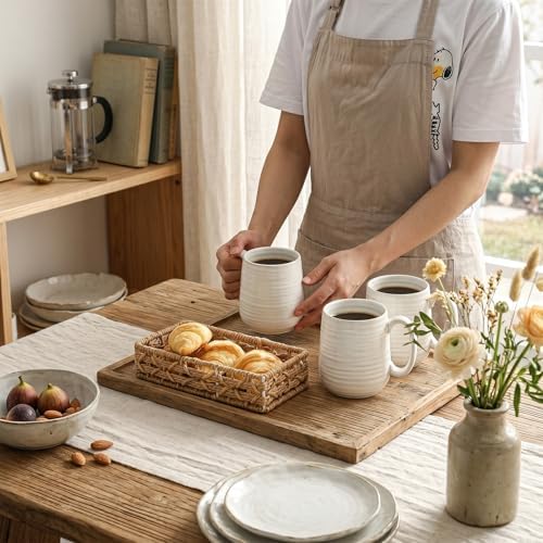 Coffee Mugs, 15 Ounce Coffee Cups Set of 6, Ceramic Mugs with Handle - Image 6