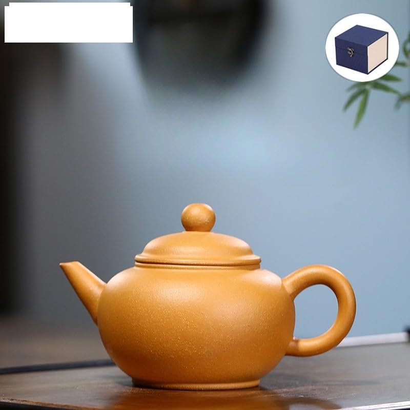 Tea Pots For Loose Tea 110ML Purple Clay Teapots Handmade Pot Raw Ore Section Mud Tea Maker Kettle with Infuser Chinese Zisha Tea Set Chinese Teapot Tea Infuser Pot - Image 2