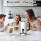 Secura Milk Frother, Automatic Hot/Cold Foam Maker, Stainless Steel, 8.4oz (Pack of 6) - Image 7