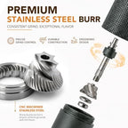 Portable Manual Coffee Grinder, Adjustable Stainless Steel Burr - Image 5