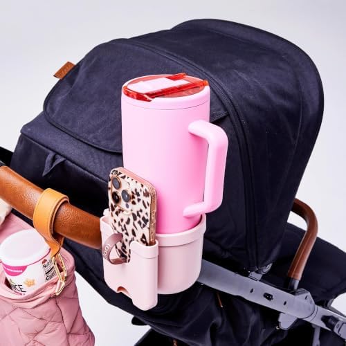 BrüMate Era Flip 30oz Tumbler with 100% Leakproof Covered Straw Lid | Hygienic Straw | Insulated Stainless Steel Water Bottle with Handle | Cup Holder Friendly | BPA-Free (Strawberries & Cream) - Image 6