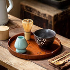 Matcha Whisk Set - Japanese Tea Kit with Bowl, Bamboo Whisk, Scoop, Whisk Holder, Tea Can, and Bamboo Tray - 8 Piece Handmade Ceremony Set for Authentic Matcha Preparation - Image 7