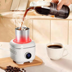Coffee Warmer with Mood Light,Tea Warmer with Thermal Cover, 2-in-1 Coffee Mug Warmer for Desk(Cooling&Heating),Electric Coffee Mug Warmer for Coffee Tea Juice Yogurt -White by NewWinterWarmth