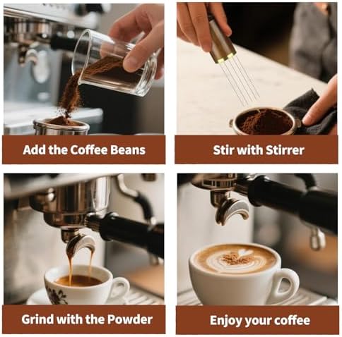 23Pcs Espresso Machine Accessories Set, 51mm Coffee Espresso Tamper Kit - Image 5