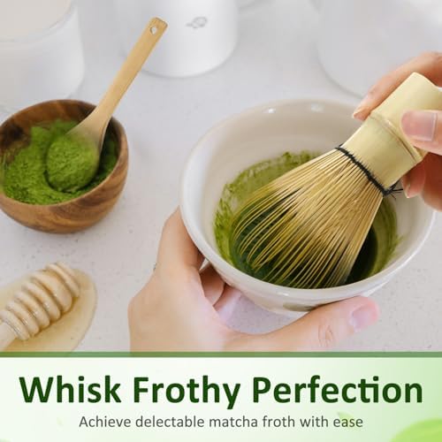 LemonRoad 16 Pcs Matcha Whisk Bulk 100 Prong Bamboo Whisk for Matcha Powder Traditional Japanese Chasen Handcrafted Organic Bamboo Stirrer Mixer Brush Authentic Ceremonial Tea Preparation Starter - Image 5