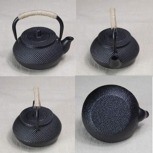 Tetsubin japanese Hobnail tea kettle workshop Healthy Cast Iron Teapot with Stainless Steel Infuser(10.145oz) - Image 4