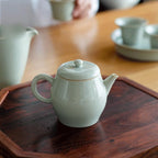 Small Ceramic Teapot Single Pot Filter Ball Hole Retro Handmade Tea Kung Fu Set - Image 2