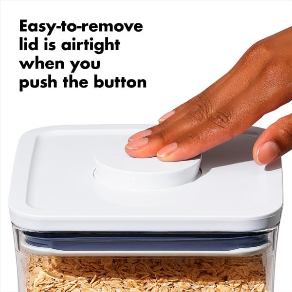 OXO Good Grips POP Container - Rectangle Tall 3.7 Qt,transparent,(Pack of 8) - Image 4