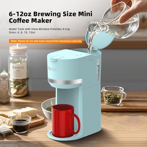 Small Single Serve Coffee Maker for K Cup and Grounds with One Button - Image 6