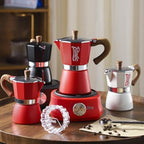 Bincoo Blue Moka Pot 6 Cups, Espresso Maker Stovetop, Aluminum Espresso Pot Classic Italian Coffee Maker,Single Safety Valve - Image 6