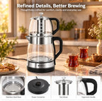 Turkish 3L Tea Maker for Home & Kitchen, Electric Double Pot Keep Warm - Image 7
