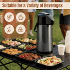 Airpot Coffee Dispenser with Pump, 84.5 oz Carafe, Black, 1 Count - Image 5