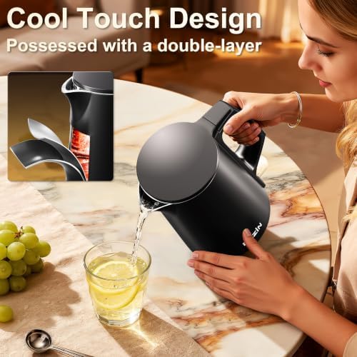 Dezin 0.8L Small Electric Kettle, Stainless Steel Portable Travel Kettle - Image 4