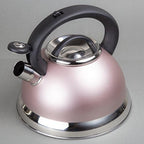 Creative Home Alexa 3.0 Quart Stainless Steel Whistling Tea Kettle Fast Boiling Heat Water for Stovetop Whistle Tea Pot, Rose Gold - Image 5