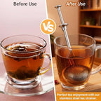 3Pcs Ball Tea Strainer with Long Handle for Loose Leaf Tea and Mulling Spices Stainless Steel Tea Infuser Tea Filter - Image 5