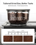 EKOJUCE Espresso Maker with Grinder and Milk Frother - Image 2