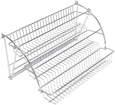 GLOGLOW Rack Down Seasoning Organizer Cabinet Organizer 2 Tier Out Shelf with Iron Construction for Kitchen Pantry Cabinet Storage Pull Down Rack Pull Nan - Image 2