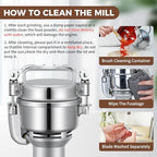 LEEVOT Grain Mill 150g Commercial Spice Grinder Electric 650W Stainless Steel Pulverizer Dry Grinder for Grinding Wheat, Oats, Corn, Pepper, and Coffee Beans – Grinders for Kitchen. - Image 5