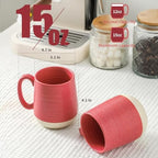 Hasense Coffee Mugs Set of 4, 15 oz Large Porcelain Mugs with Handle for Women Men, Colorful Christmas Coffee Cups for Latte, Tea, Cappuccino, Microwave & Dishwasher Safe - Image 2