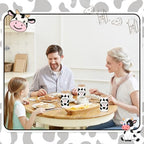 12 Set 16oz Cow Glass Cups Bamboo Lids Straws Racing - Image 4