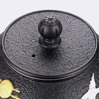 KYUSAR Japanese Cast Iron Teapot Chinese Teapot 1200ML Teapot Tea Pots Cast Iron Uncoated Process Iron Raw Iron Pot Tetsubin Tea Pot - Image 5