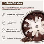 Electric Coffee Grinder, Grain mills, Stainless Steel Blade Spice Grinder - Image 3