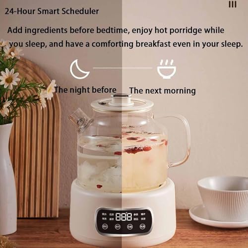1.2L Glass Electric Kettle with Temperature Control, Anti-Dry-Boil Protection, Fast Boil Glass Health Pot for Home, Office, or Dorm Use - Image 4