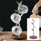 FMURY Coffee Mug Holder Countertop Tree Holder Wooden Base Mug Holder Stands for Counter - Image 4