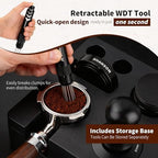 ShanSon Espresso Accessories Kit,4-Piece Set,Tamper, Distributor, Dosing Funnel, Retractable WDT Tool,54mm Stainless Steel Coffee Accessories Kit for Home & Commercial Use - Image 4