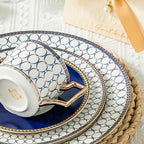 CwlwGO-Bone China Cups & Saucers Set 2, (7 oz) with Gold Spoon and Gifts Box, White Tea Cups Sets, Cappuccino Cups, Ceramic British Coffee Cup Set. - Image 3