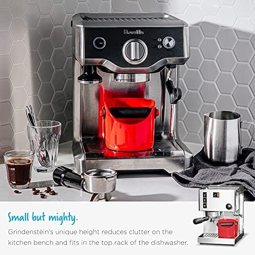Dreamfarm Grindenstèin Sturdy, Compact, Modern Space-Saving Espresso Coffee Grind Knock Box - Silver - Image 4